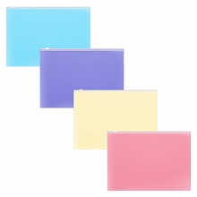 Папка-конверт на молнии C6 ассорти Fizzy Pastel Erich Krause, 50340