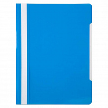 Скоросшиватель пластиковый А4 голубой Бюрократ PS20AZURE/816293
