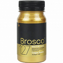 Краска акриловая 100мл №127 Старое золото Brosco 2501127