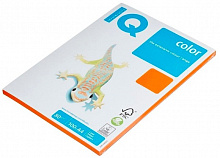 Бумага для офисной техники цветная А4 80г/м2 100л оранжевый класс А IQ Color, OR43