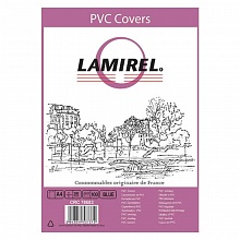 Обложка для переплета пластик А4 200мкм синяя/прозрачная Lamirel Transparent LA-78683