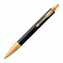 Ручка шариковая автоматическая 1мм синий стержень PARKER IM Premium Black GT M 1931667