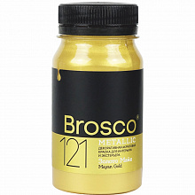 Краска акриловая 100мл №121 Золото Майя Brosco 2501121