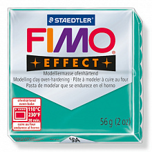Пластика запекаемая 57г полупрозрачная зеленая Staedtler Fimo Effect, 8020-504