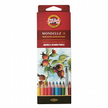 Карандаши акварельные 18 цв. Mondeluz Koh-I-Noor, 3717/18