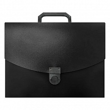 Портфель пластиковый А4 1 отделение черный DOLCE COSTO, D00360-BK