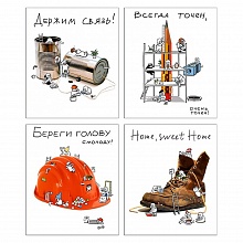 Тетрадь  48л клетка ассорти Человечки Полином, 3001