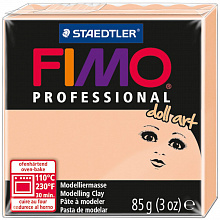 Пластика запекаемая 85г полупрозрачный бежевый Staedtler Fimo Doll Art, 8027-44