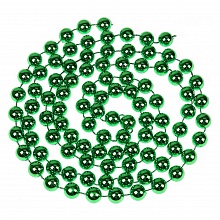 Бусы елочные d=1,4см 1,8м зелёные Волшебный праздник MILAND, НУ-4230
