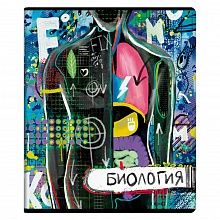 Тетрадь предметная Биология 48л клетка Граффити Феникс, 60478