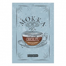 Записная книжка А6 100л клетка спираль В кофейном стиле КТС-ПРО, С0592-100