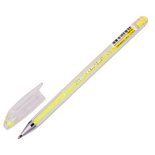Ручка гелевая 0,8мм желтый стержень CROWN Pastel, HJR-500P