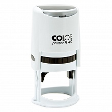 Оснастка для печати d=41,5мм синий, корпус белый Colop PRINTER R40 white