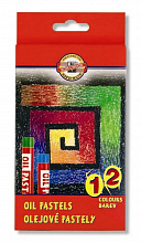 Пастель масляная 12 цв. KIN, 8312/12