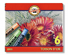 Пастель 6 цв. Koh-I-Noor 8511/6, сухая