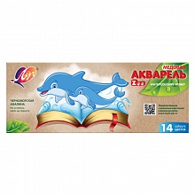Краски акварельные медовые 14 цветов ZOO Луч, 22с1418-08