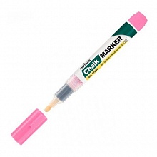 Маркер меловой 3мм розовый круглый на спиртовой основе Chalk Marker MunHwa, CM-10