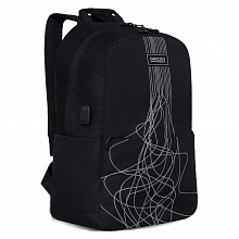 Рюкзак 27х43х15см черный GRIZZLY RQL-119-1/1