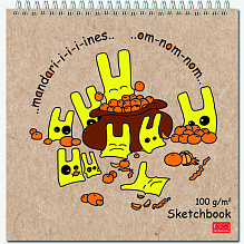 Блокнот для зарисовок 170х170мм 60л 100г/м2 Sketcbook Quadro Полином, 2352