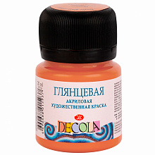 Краска акриловая глянцевая 20мл коралловая Decola 2926355