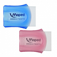 Ластик 50х38х15мм в пластиковом футляре MAPED Architecte 511010