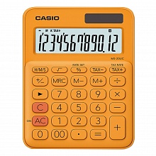 Калькулятор настольный 12 разрядов CASIO оранжевый MS-20UC-RG-S-EC