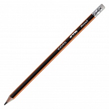 Карандаш чернографитный   B с ластиком трехгранный MAPED Black Peps 851724
