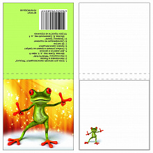Блок самоклеящийся 75х75мм 50л Лягушка Printstick 7575FROG4-50