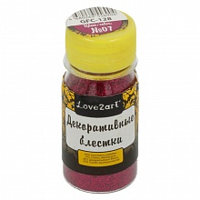 Блестки для декора 20г пурпурный Love2art, GFC-128 07
