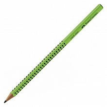Карандаш чернографитный HB без ластика трехгранный лайм Faber-Castell GRIP 2001, 517068