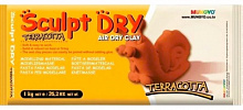 Глина 250гр терракотовая Sculpt Dry MUNGYO, MGMT250
