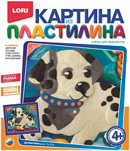 Картина из пластилина Далматинец Lori, Пк-010