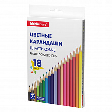 Карандаши пластиковые  18 цв. Basic Erich Krause, 53362