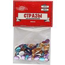 Стразы Овалы 1,4х1см 100шт Проф-Пресс TX-9097