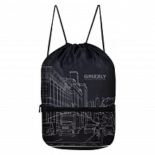 Мешок для обуви 50х38см Черный GRIZZLY OM-12-3/1
