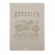 Тетрадь  40л  А4 клетка Vintage motors серый Доминанта, N660