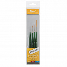 Набор кистей 4 шт Pinax Creative Line синтетика для миниатюр, 279994