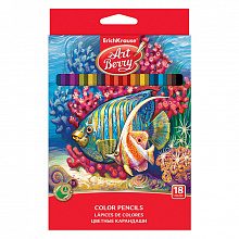 Карандаши  18 цв. шестигранные Erich Krause ArtBerry, 32879