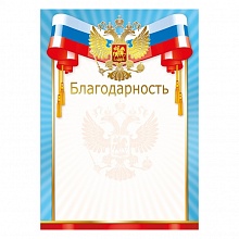 Благодарность Российская символика МП, 086.721