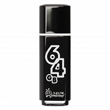 Флеш-диск 64ГБ Smartbuy Glossy series Black SB64GBGS-K