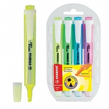 Набор текстовыделителей 4цв STABILO SWING COOL, 275/4