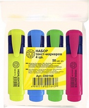 Набор текстовыделителей 4цв DOLCE COSTO, D00168