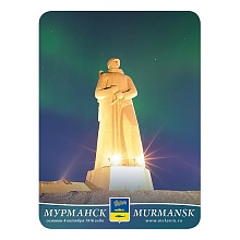 Магнит Мурманск 63х85мм Алеша, сияние МГН2-03