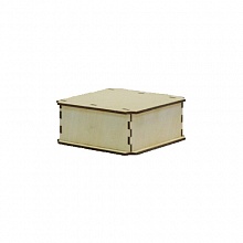 Заготовка из фанеры Шкатулка №12 13,5х13,5х5,7см, 0240324