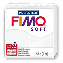 Пластика запекаемая 57г белая Staedtler Fimo Soft, 8020-0