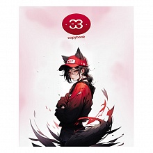 Тетрадь 96л клетка Девочка-кошка КТС-ПРО, С2552-60