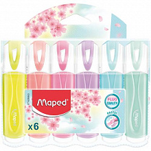 Набор текстовыделителей 6цв пастельные Fluo Peps Classic MAPED, 742558