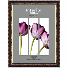 Фоторамка пластиковая 30х40см Темный орех 782 со стеклом Interior Office Светосила, 5-07429