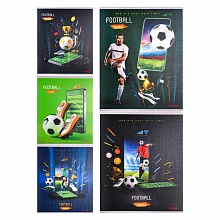 Тетрадь  48л клетка Невероятный футбол-1 ассорти Проф-Пресс, 48-2280