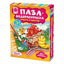 Пазл-водораскраска Пестрая полянка Фантазер, 349011